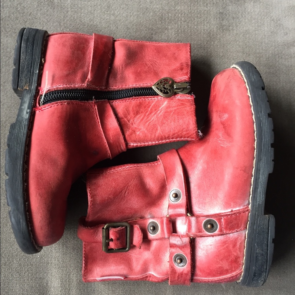 Girls Vintage Roberto Cavalli biker boots